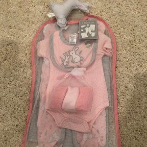 Little Beginnings 9 PC Set, 0-3 Months, Pink